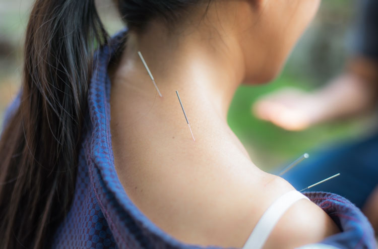 Seated position treatment of the shoulder.