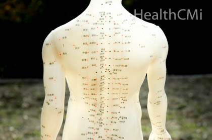Bladder Foot-Taiyang points of the back.